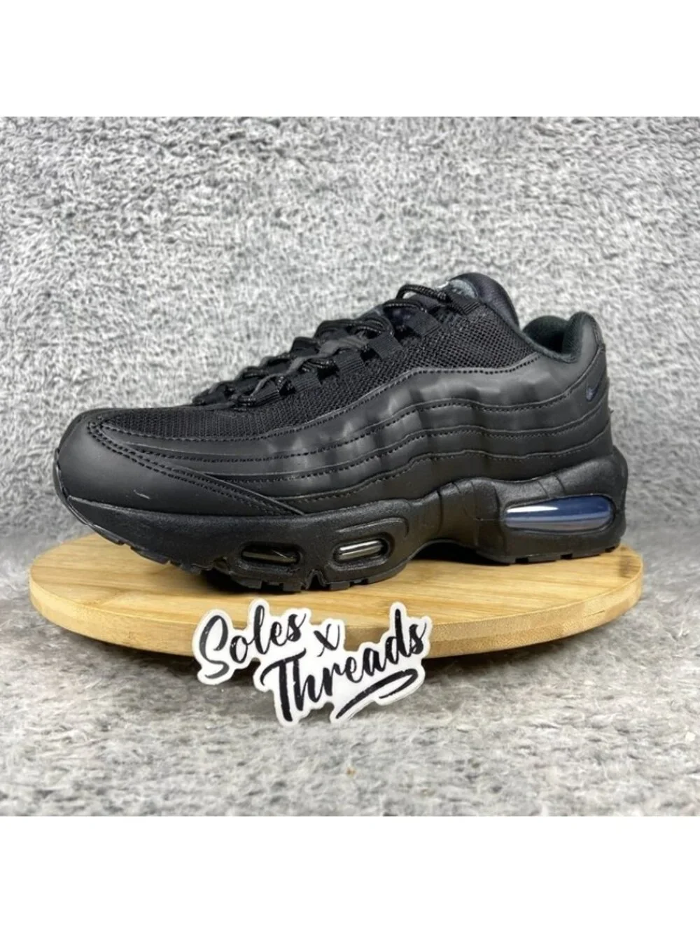Nike Air Max 95 Big Bubble GS Size 7Y Black Anthracite II4130-001